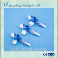 CE approved medical disposable plastic 3 way stopcock blue valves